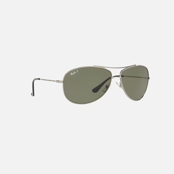 Ray Ban RB3293 Polarized Aviator Matte Gunmetal Reflective Sunglasses - Picture 6 of 11